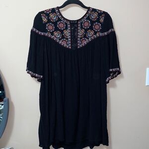 NWOT: Bohemian Style Black Dress!!